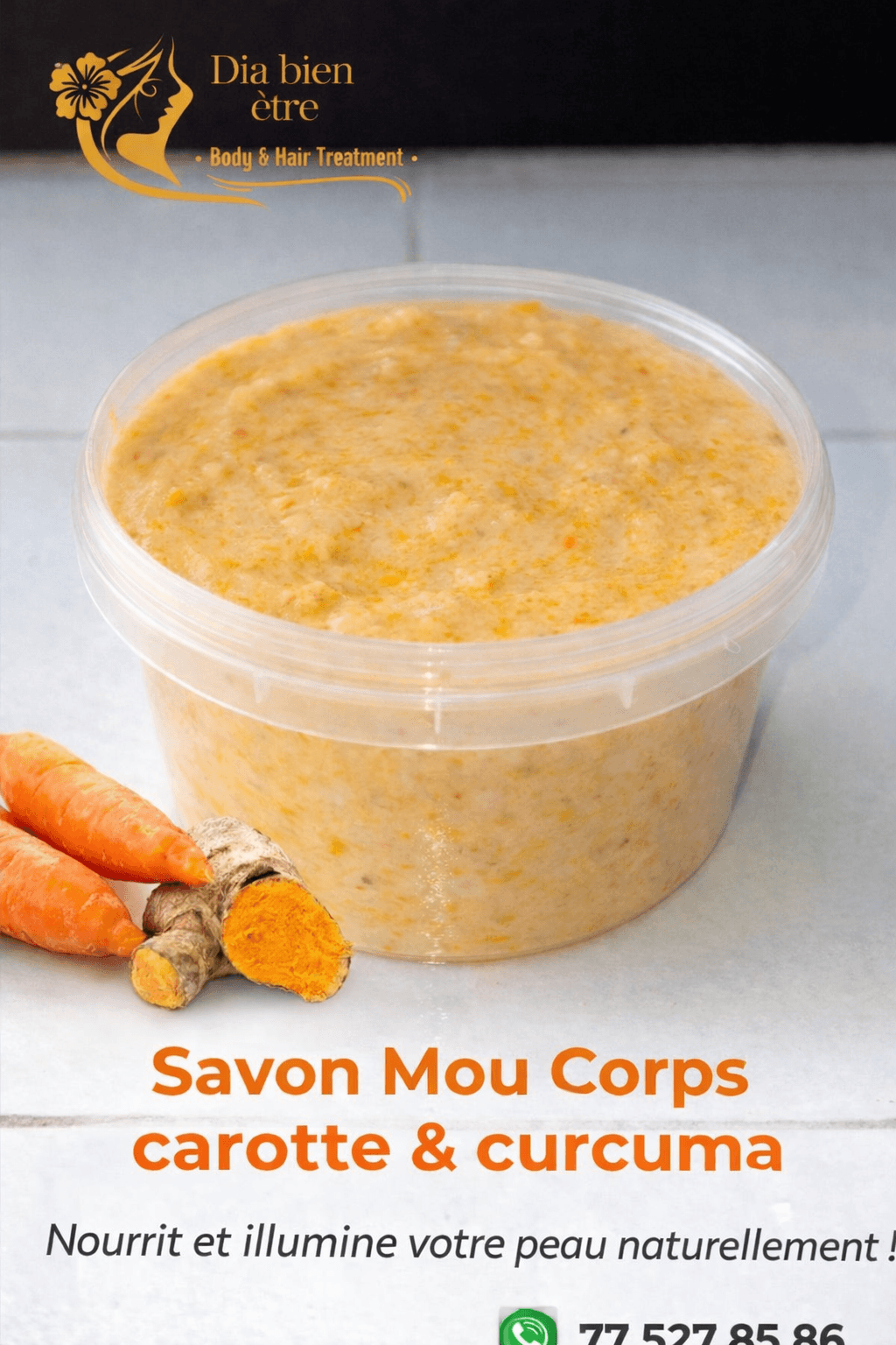 Savon carotte curcuma et kojik